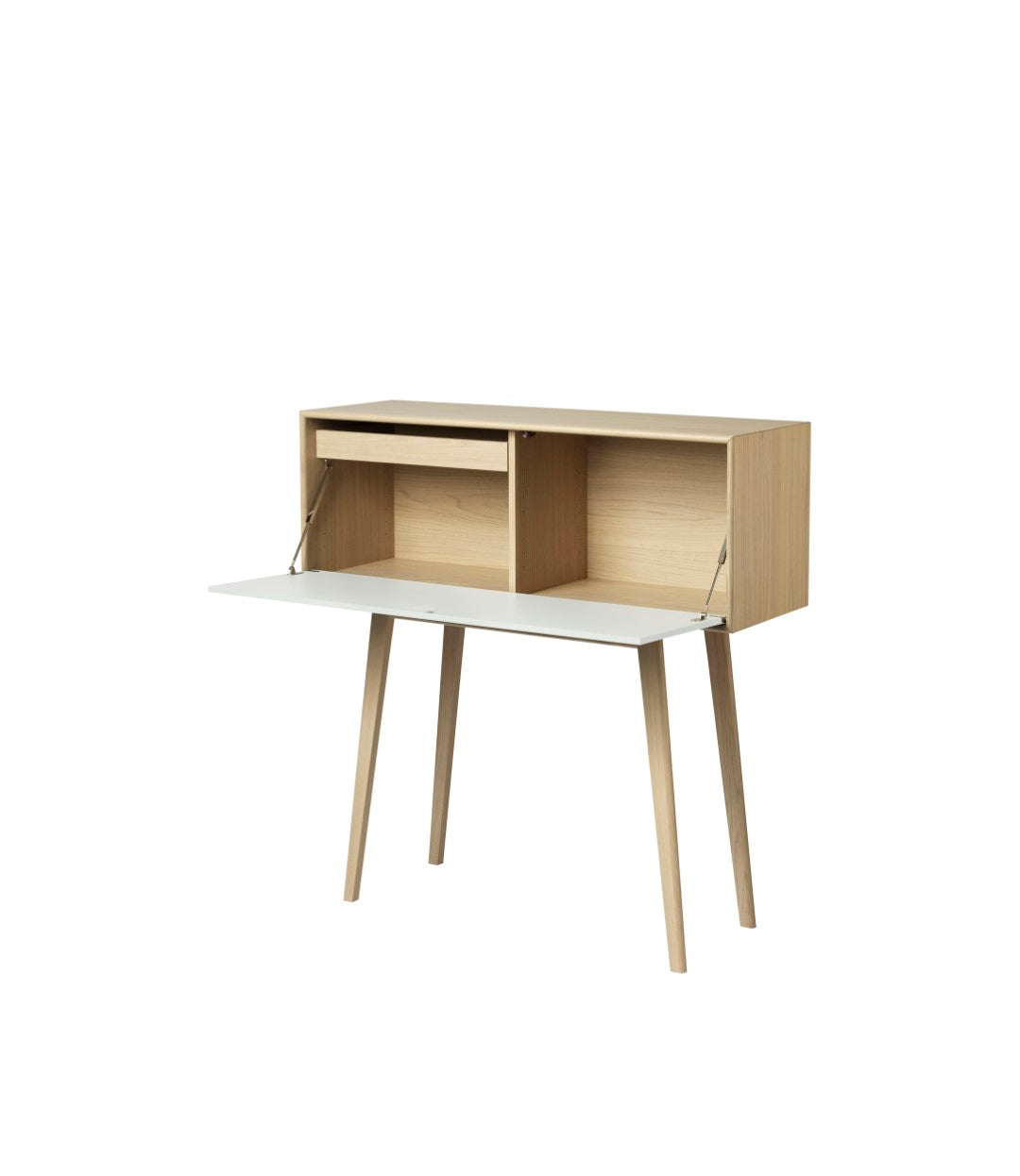 A84 Butler - Secretary desk - Oak - White