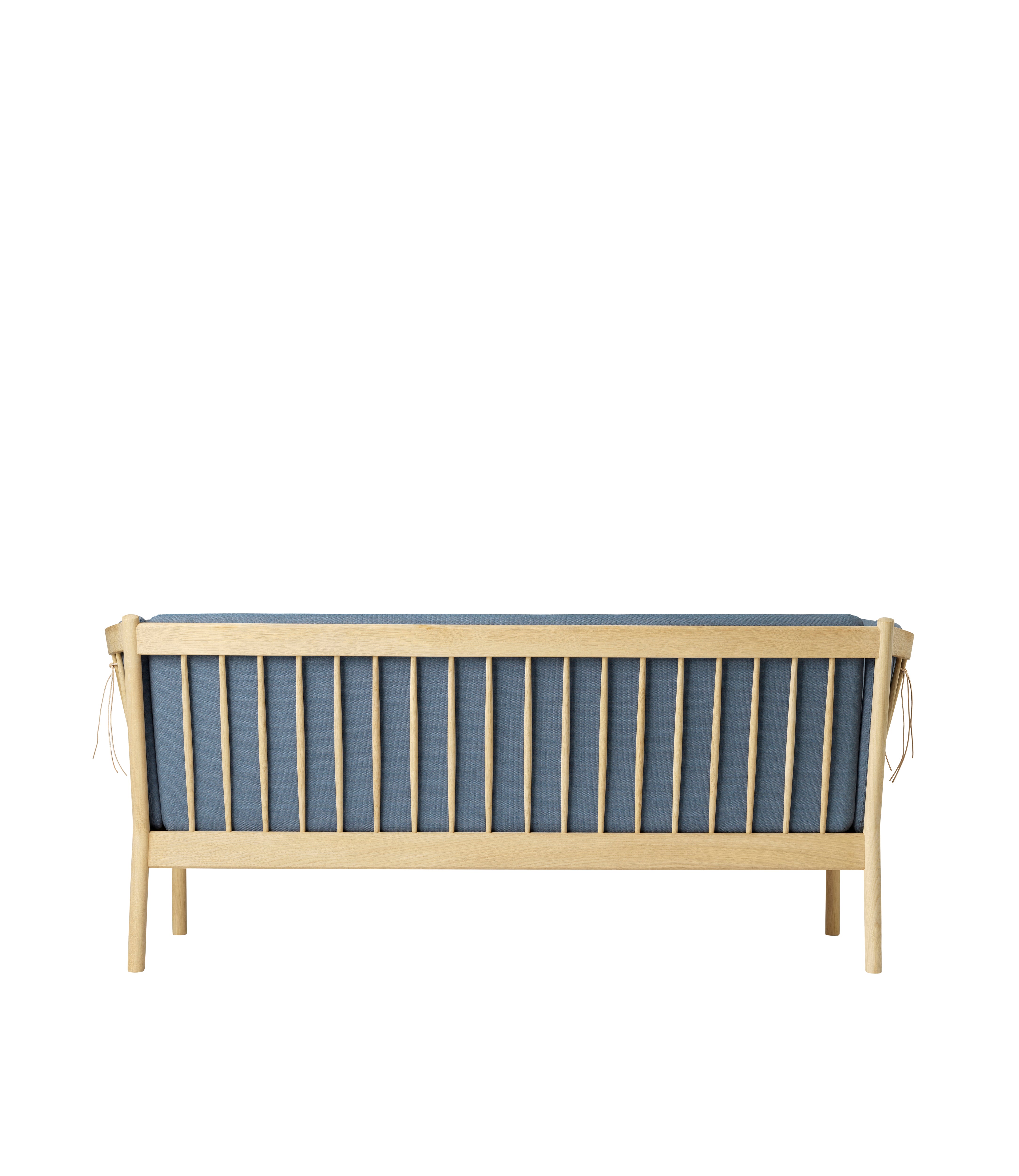 J149 - 3-Seater Sofa - Oak - Dusty Blue