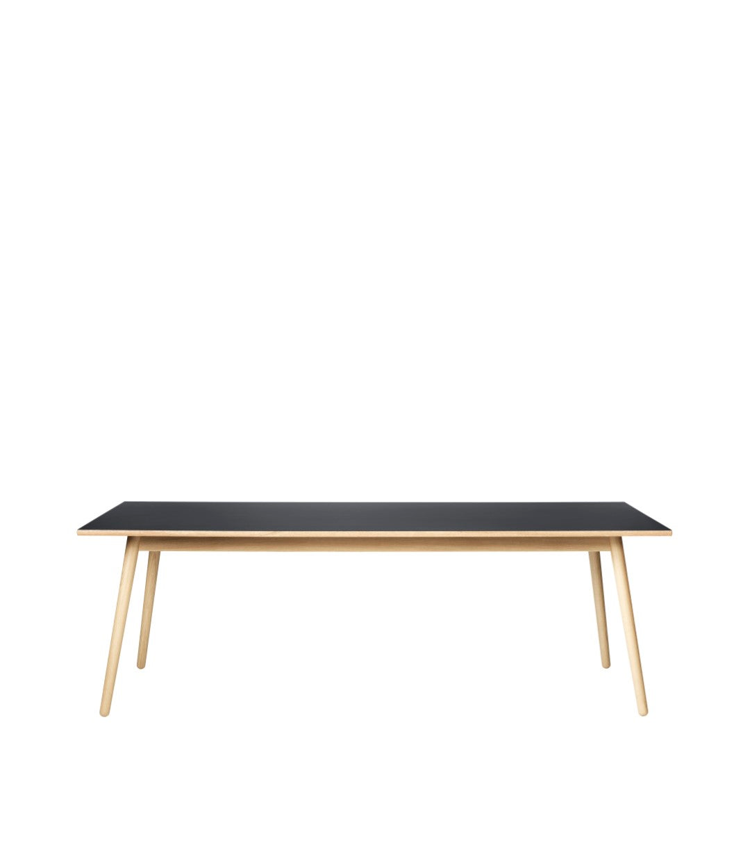 C35C - Dining table w/2 extension leaves - Black