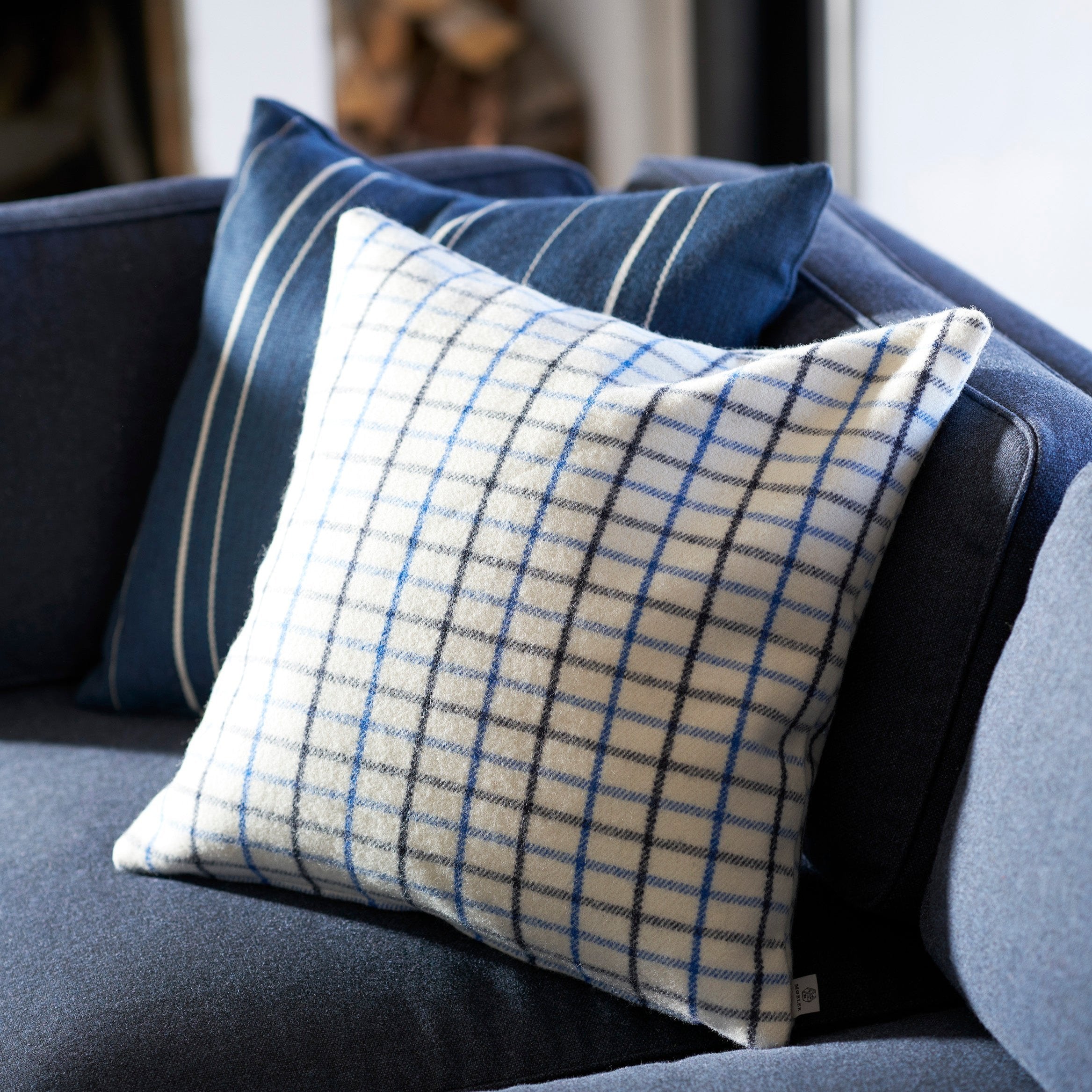 R17 Råbjerg - Cushion - Blue - 50 x 50 