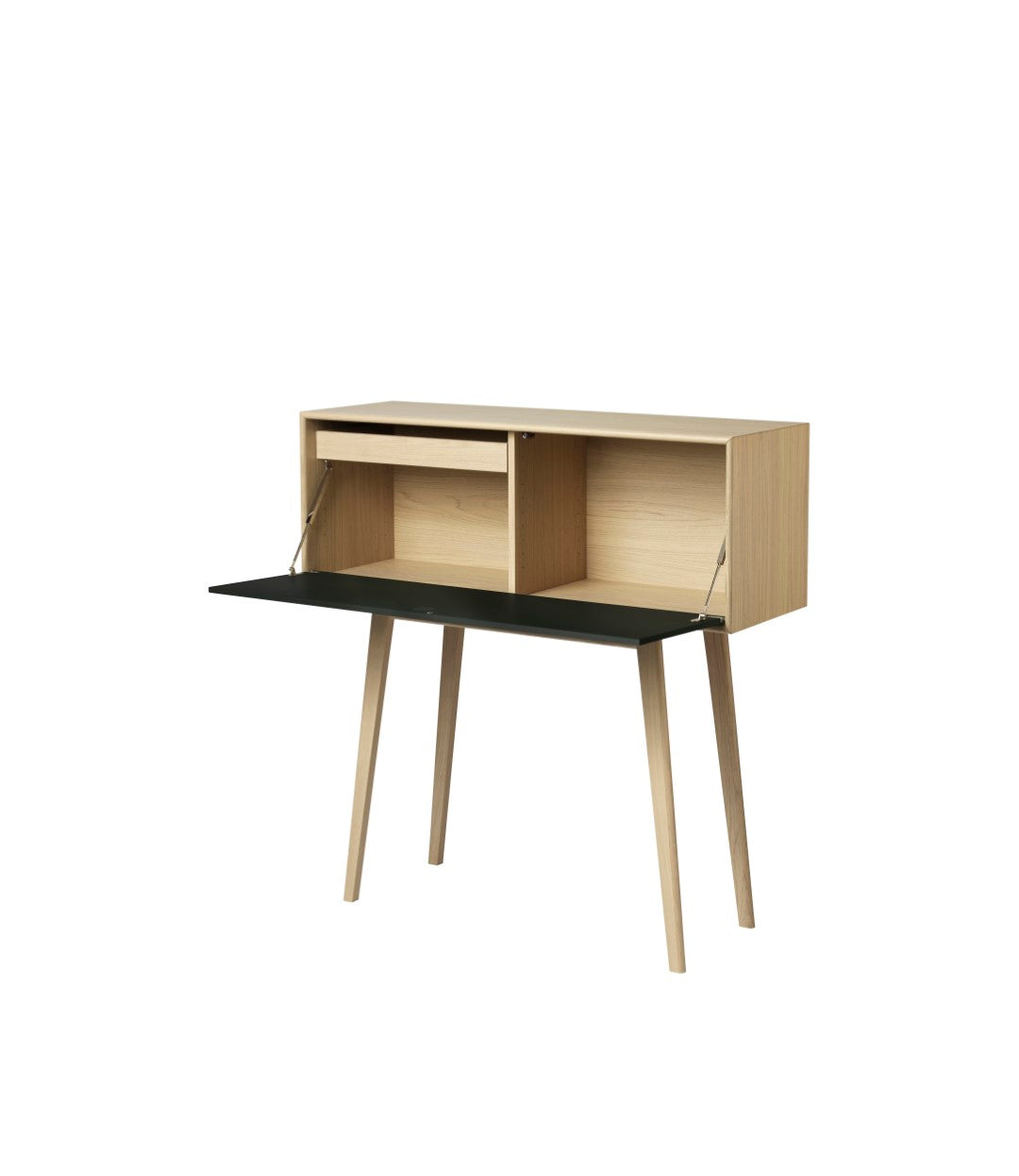 A84 Butler - Secretary desk - Oak - Black 