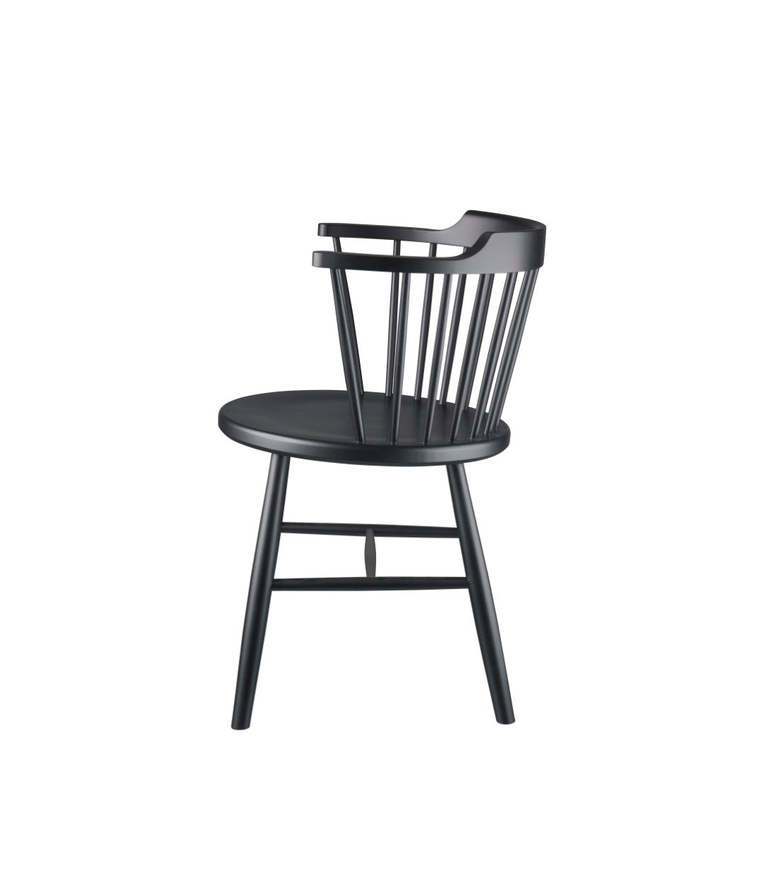 J18 - Chair - Beech - Traffic Black