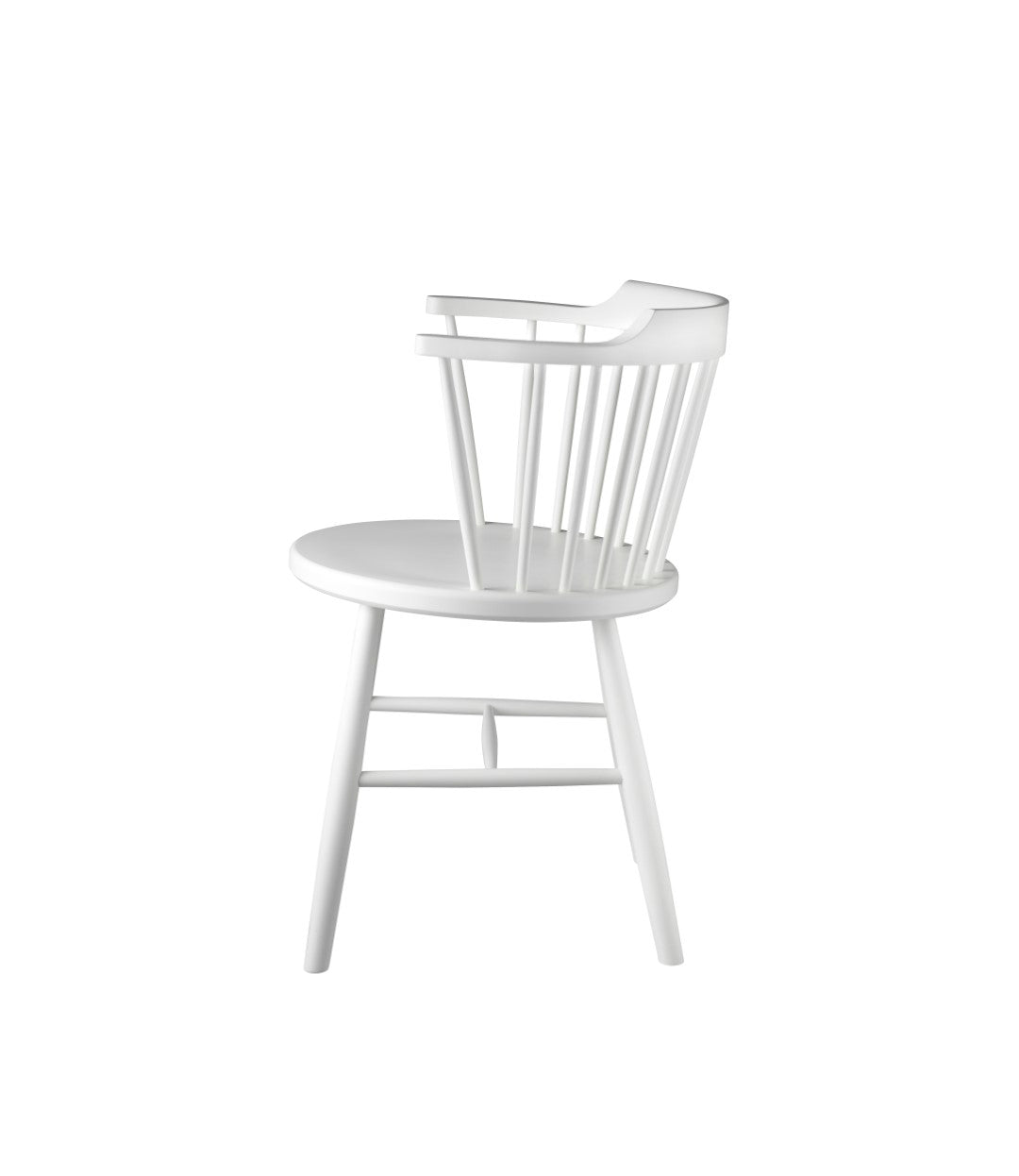 J18 - Chair - Beech - Pure White