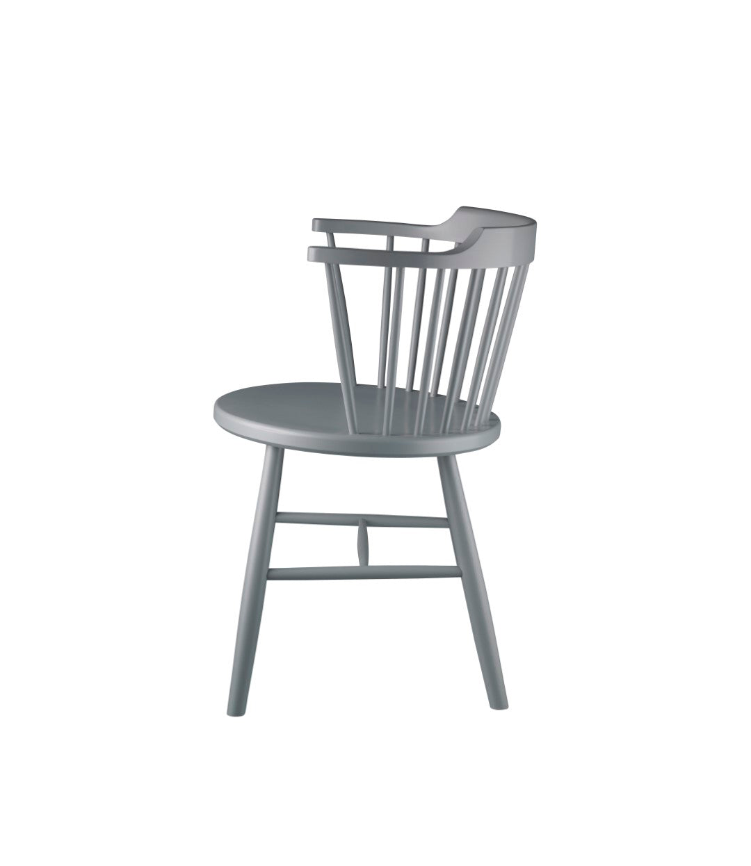 J18 - Chair - Beech - Signal Grey