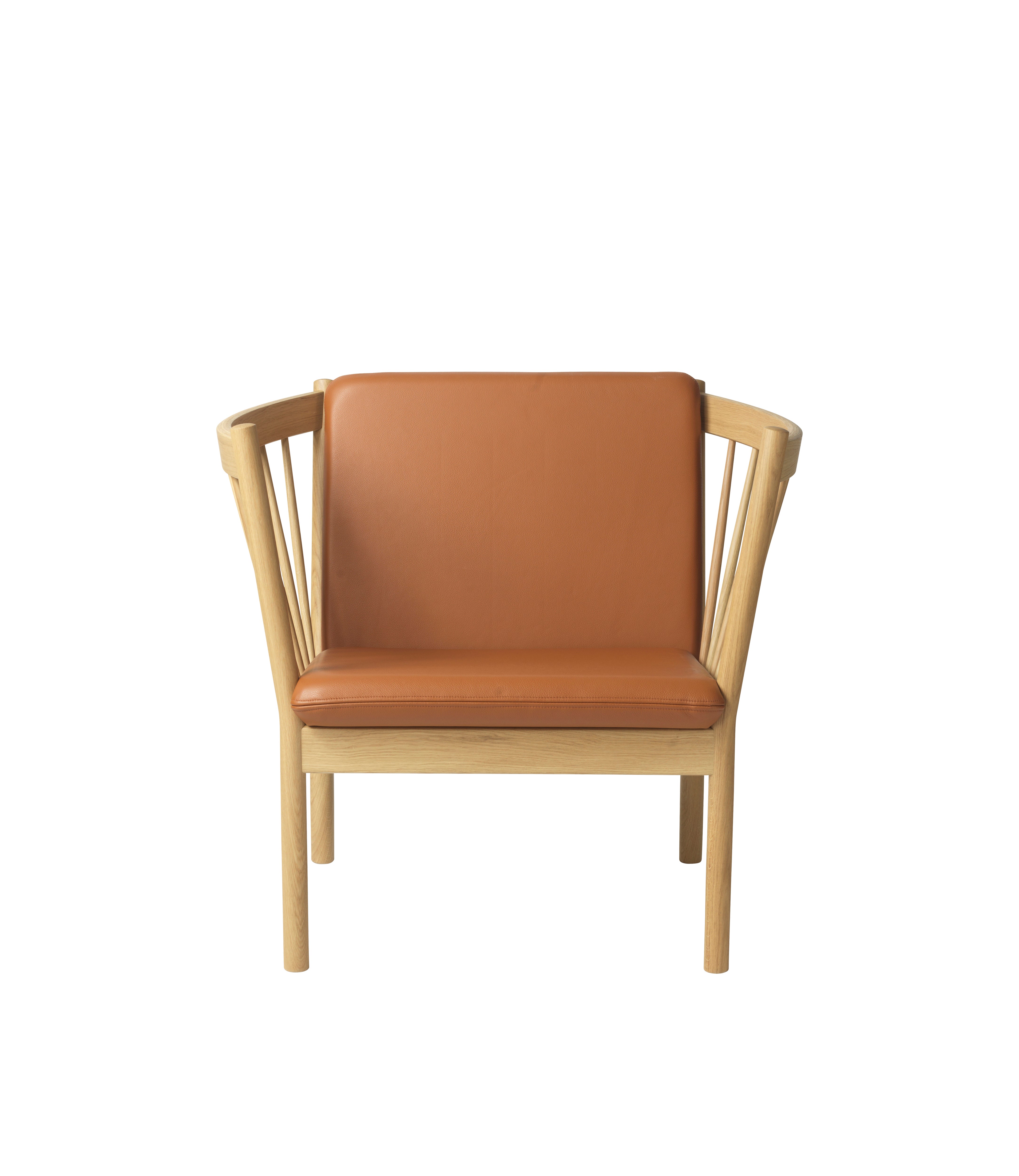 J146 - Armchair - Oak - Cognac leather 