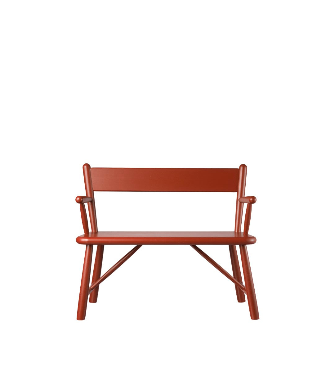 P11 - Children's bench - Beech - Red