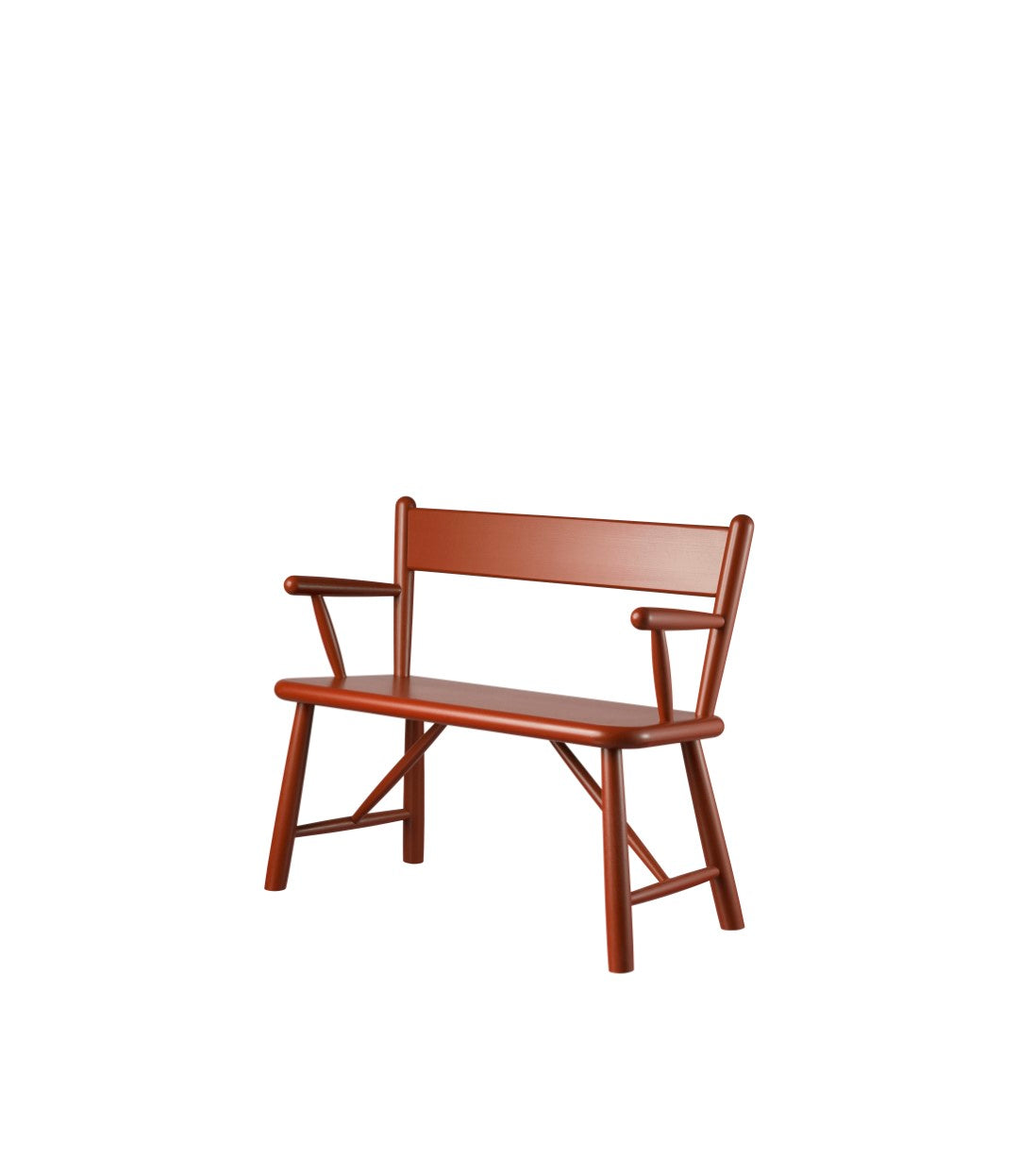 P11 - Children's bench - Beech - Red