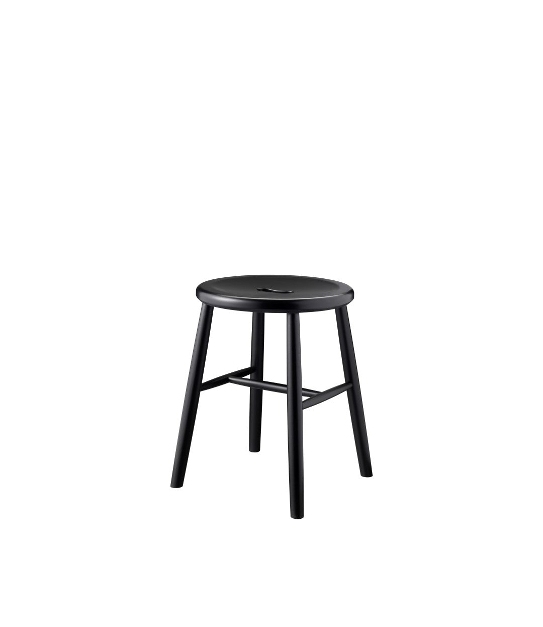 J27 - Stool - Beech - Jet Black