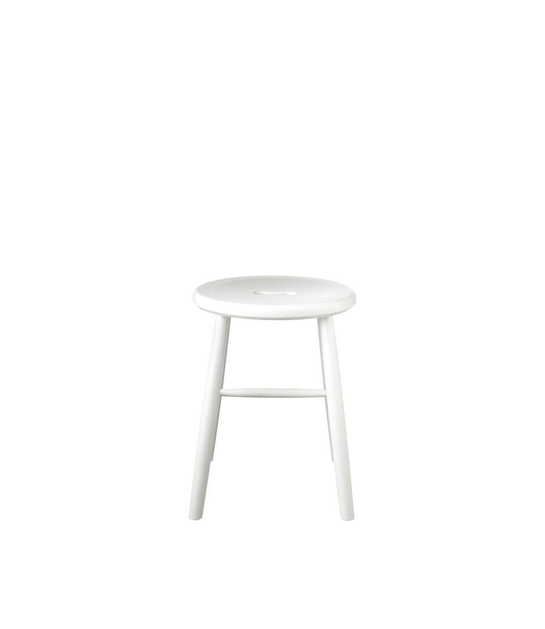 J27 - Stool - Beech - Pure White