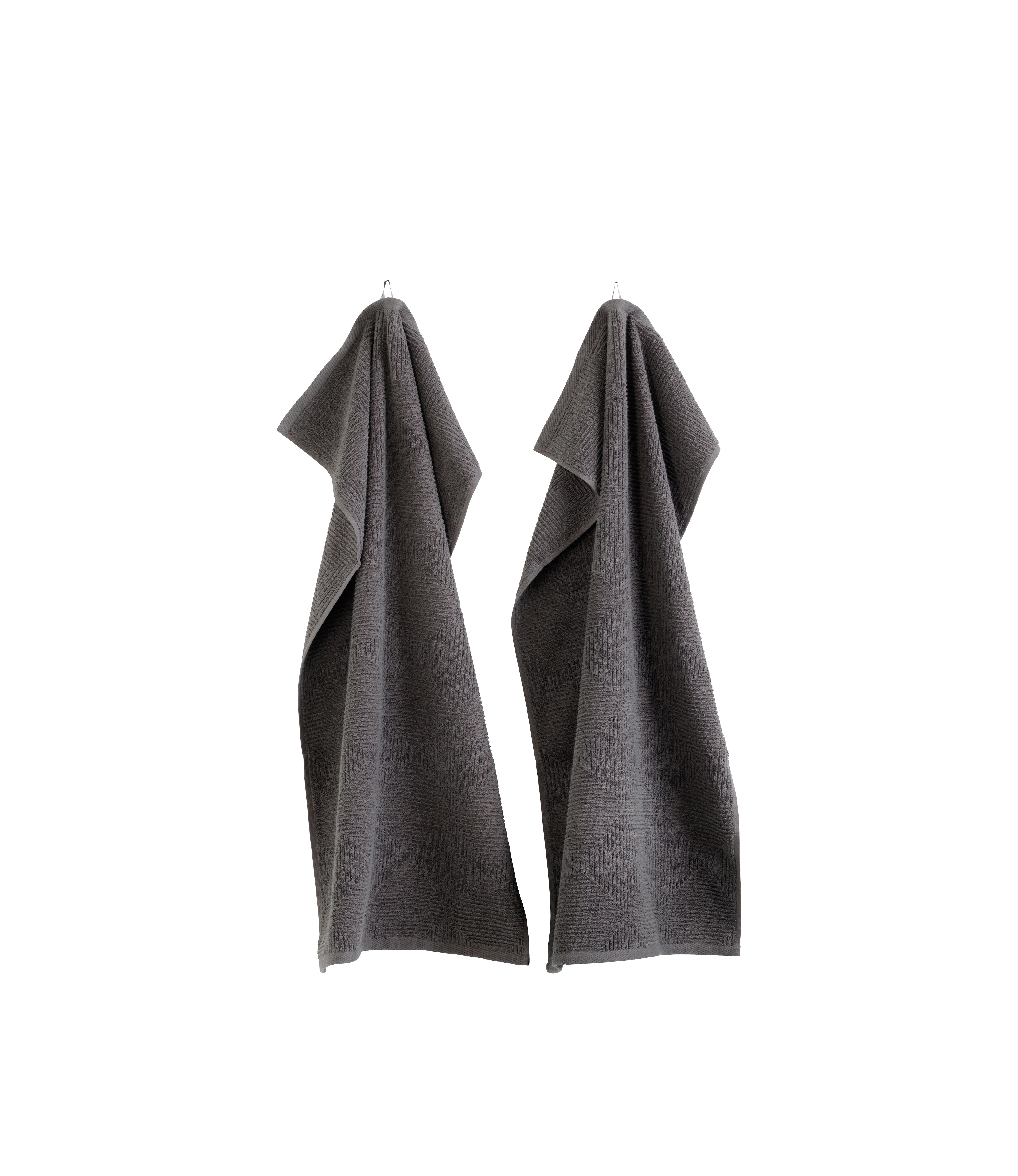 R33 Kirkeby - Towel - Granite Gray - 2 pcs