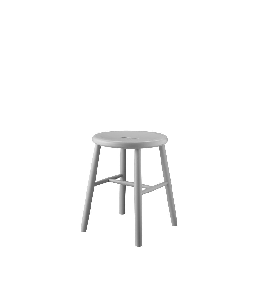 J27 - Stool - Beech - Pebble Grey