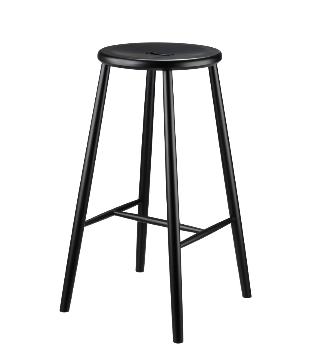 J27B - Bar stool - Beech - Jet Black