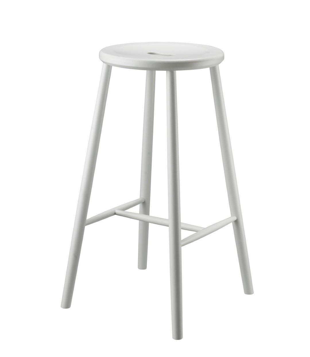 J27B - Bar stool - Beech - Pure White