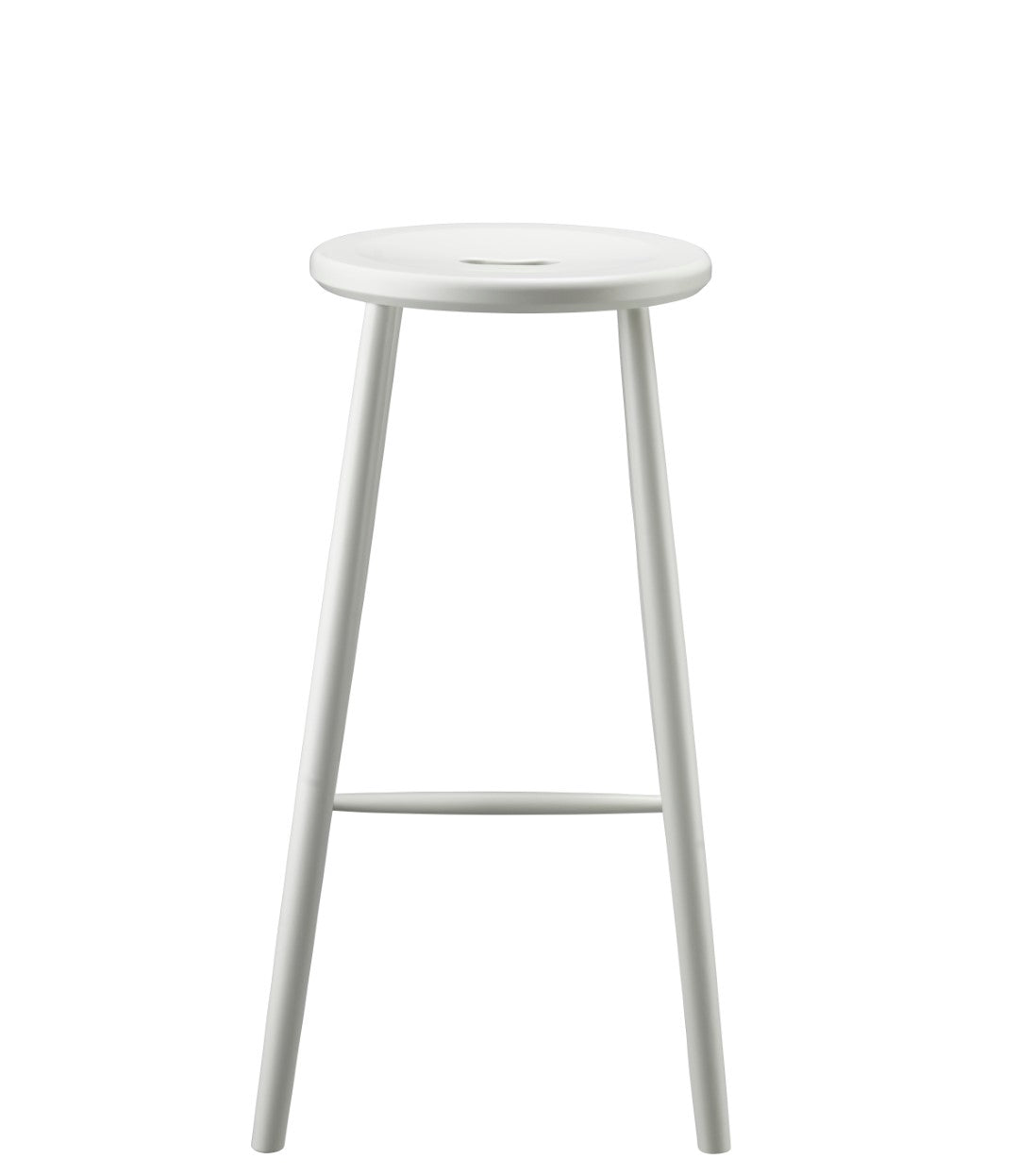 J27B - Bar stool - Beech - Pure White