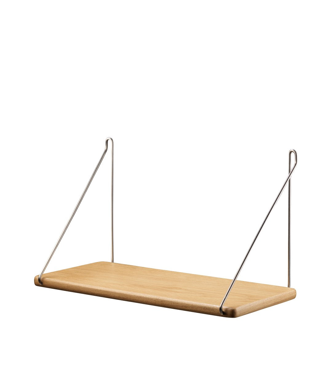 B145 - Shelf w/brackets - Oak - Steel - 22 x 45