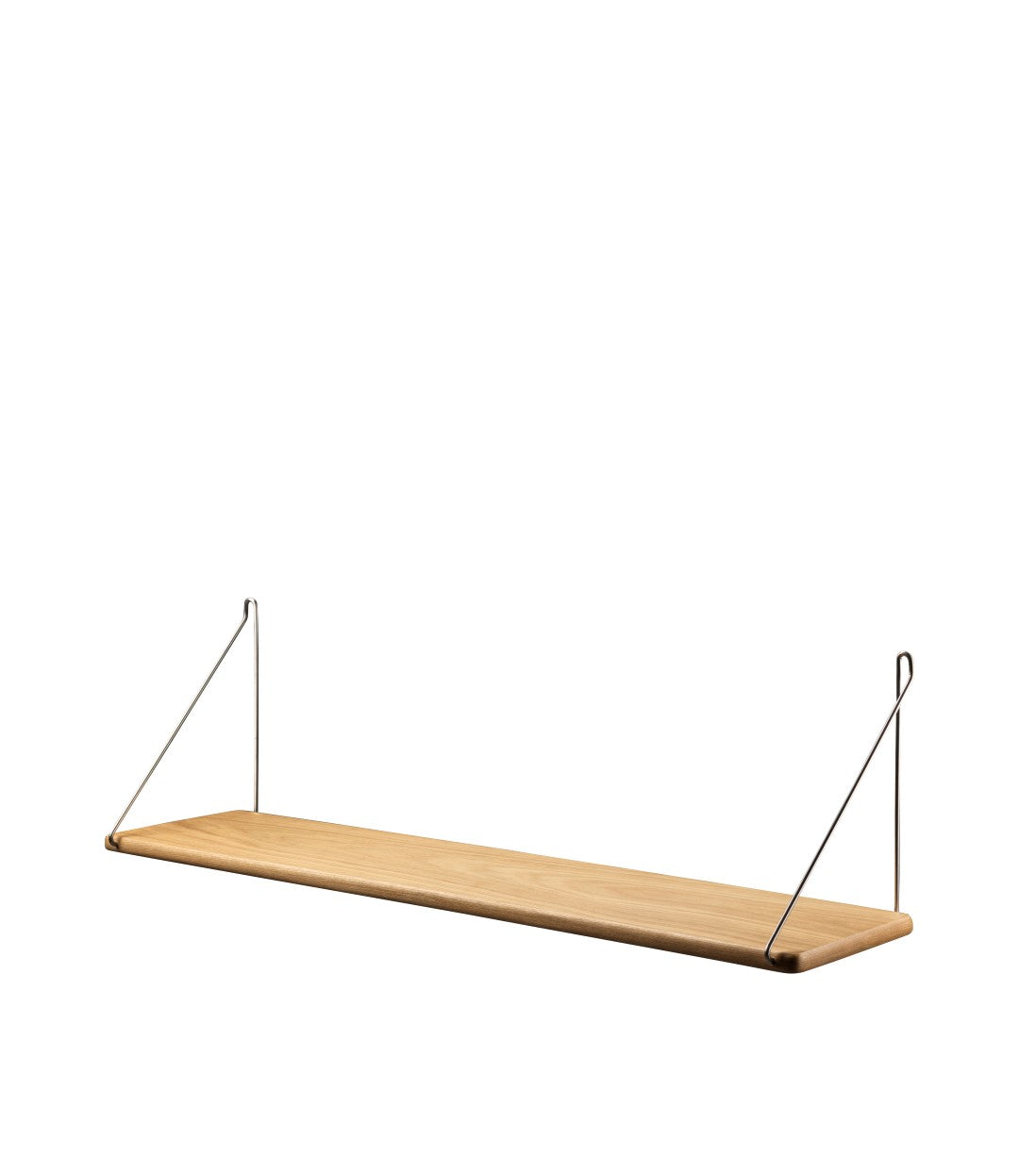 B145 - Shelf w/brackets - Oak - Steel - 22 x 90