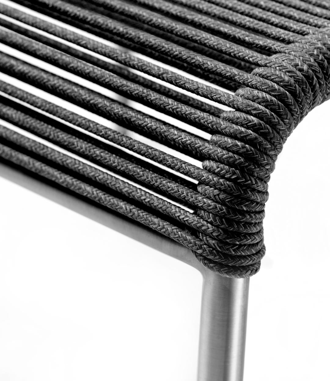 M20S Teglgaard - Cord stool - Black