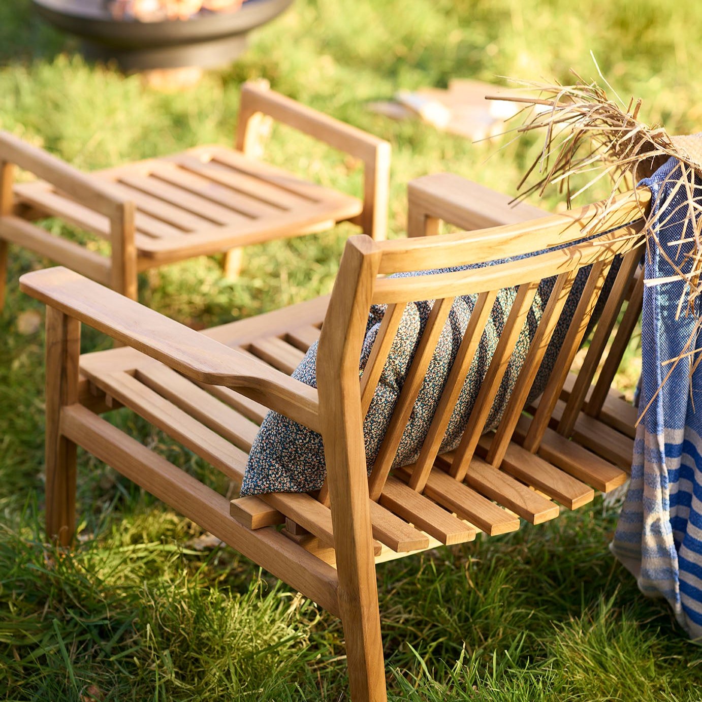 M7 Sammen - Footstool - Teak