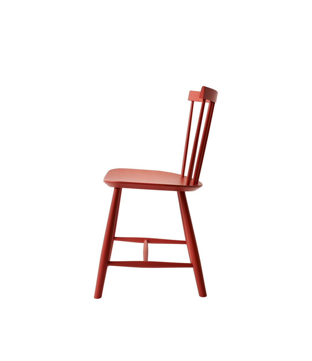 J46 - Chair - Beech - Coral Red