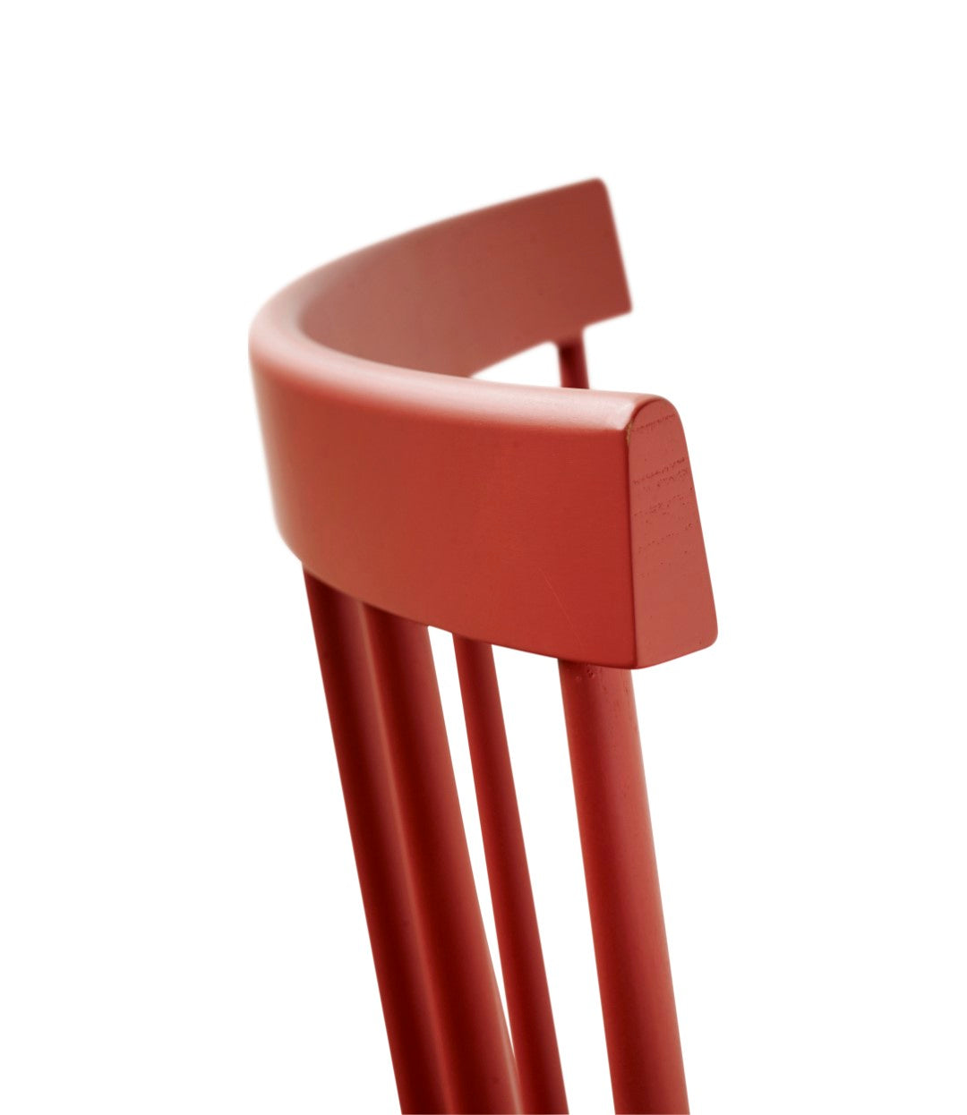 J46 - Chair - Beech - Coral Red