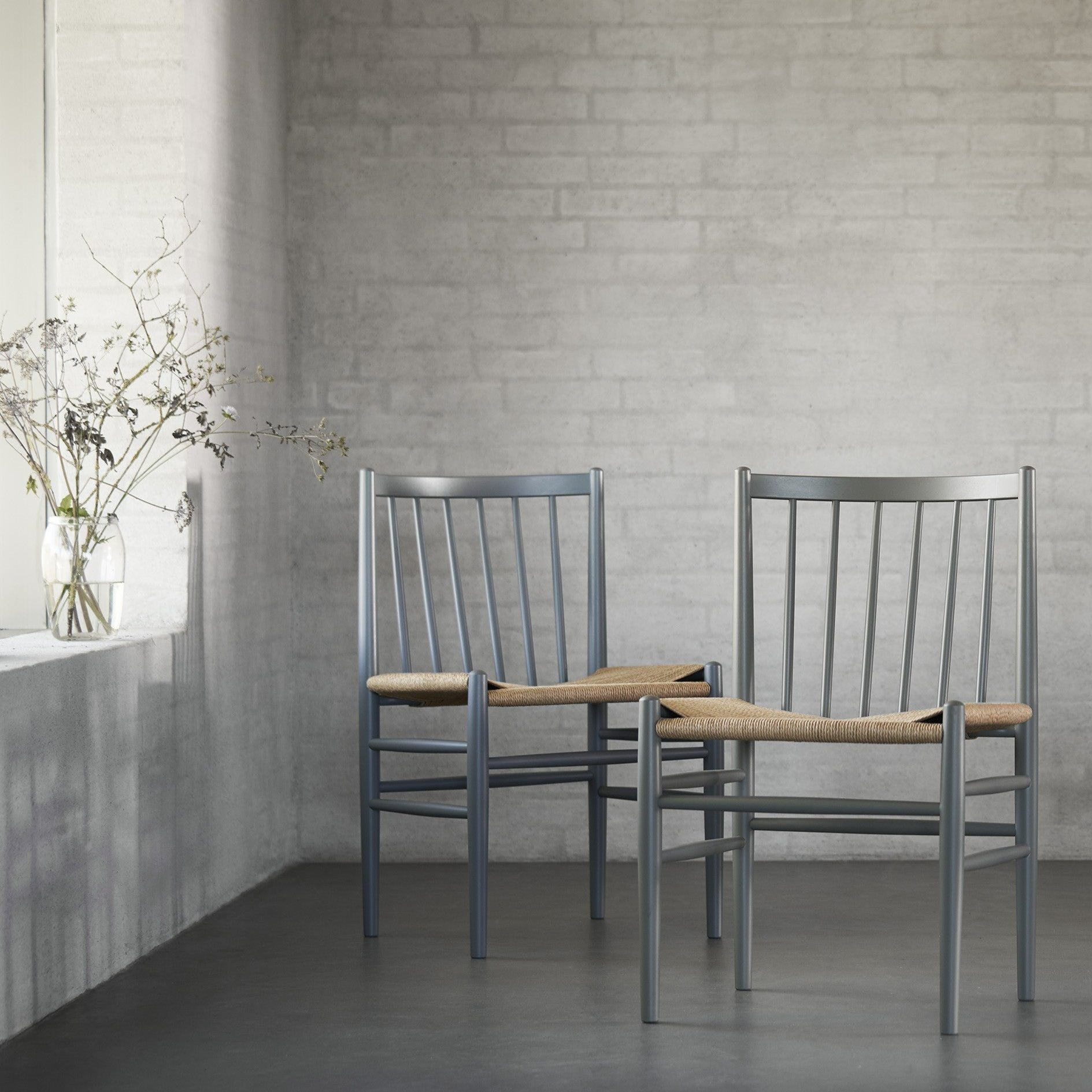 J80 - Chair - Beech - Blue Grey