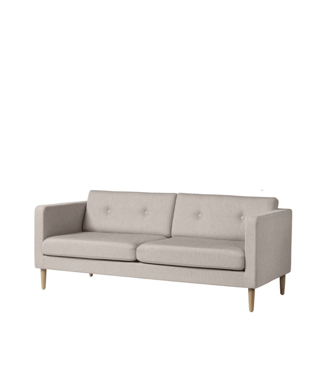 L42 Firhøj - 2,5 pers. sofa - Eg - Beige Grey