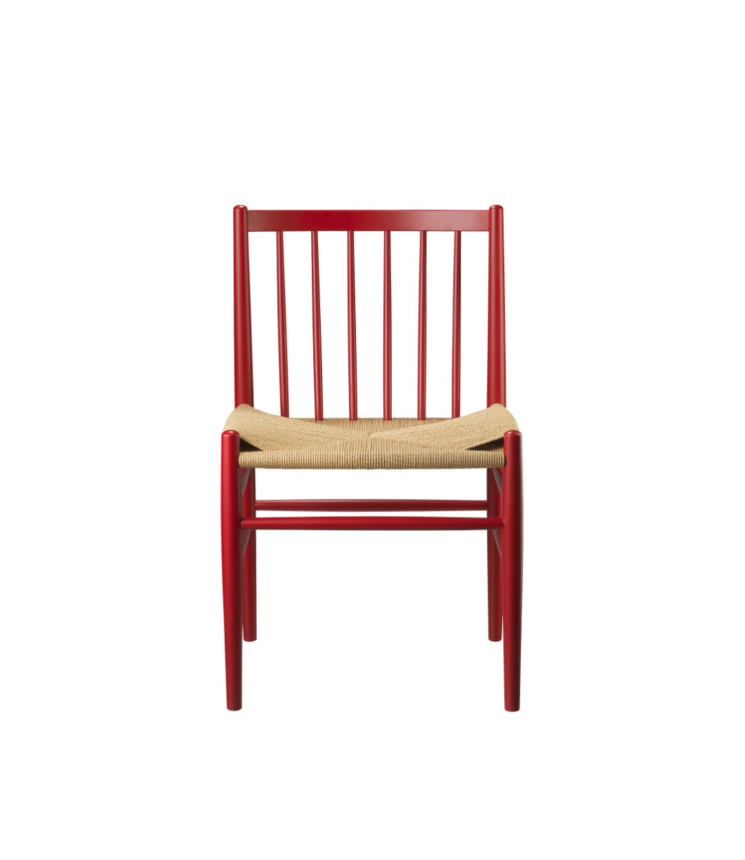 J80 - Chair - Beech - Ruby Red