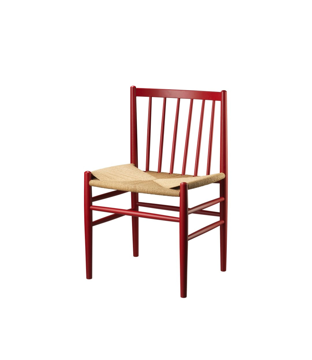 J80 - Chair - Beech - Ruby Red