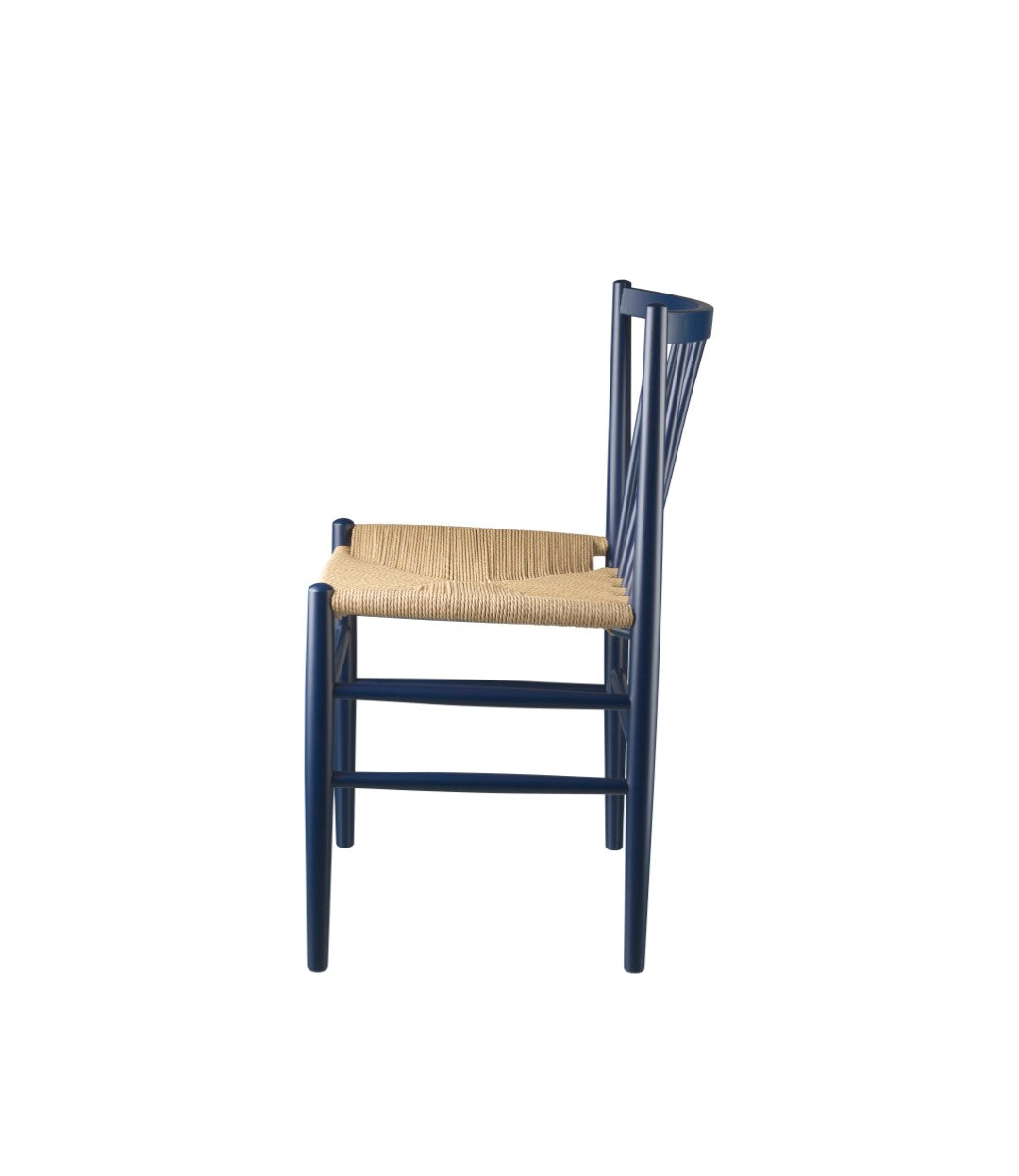 J80 - Chair - Beech - Steel Blue