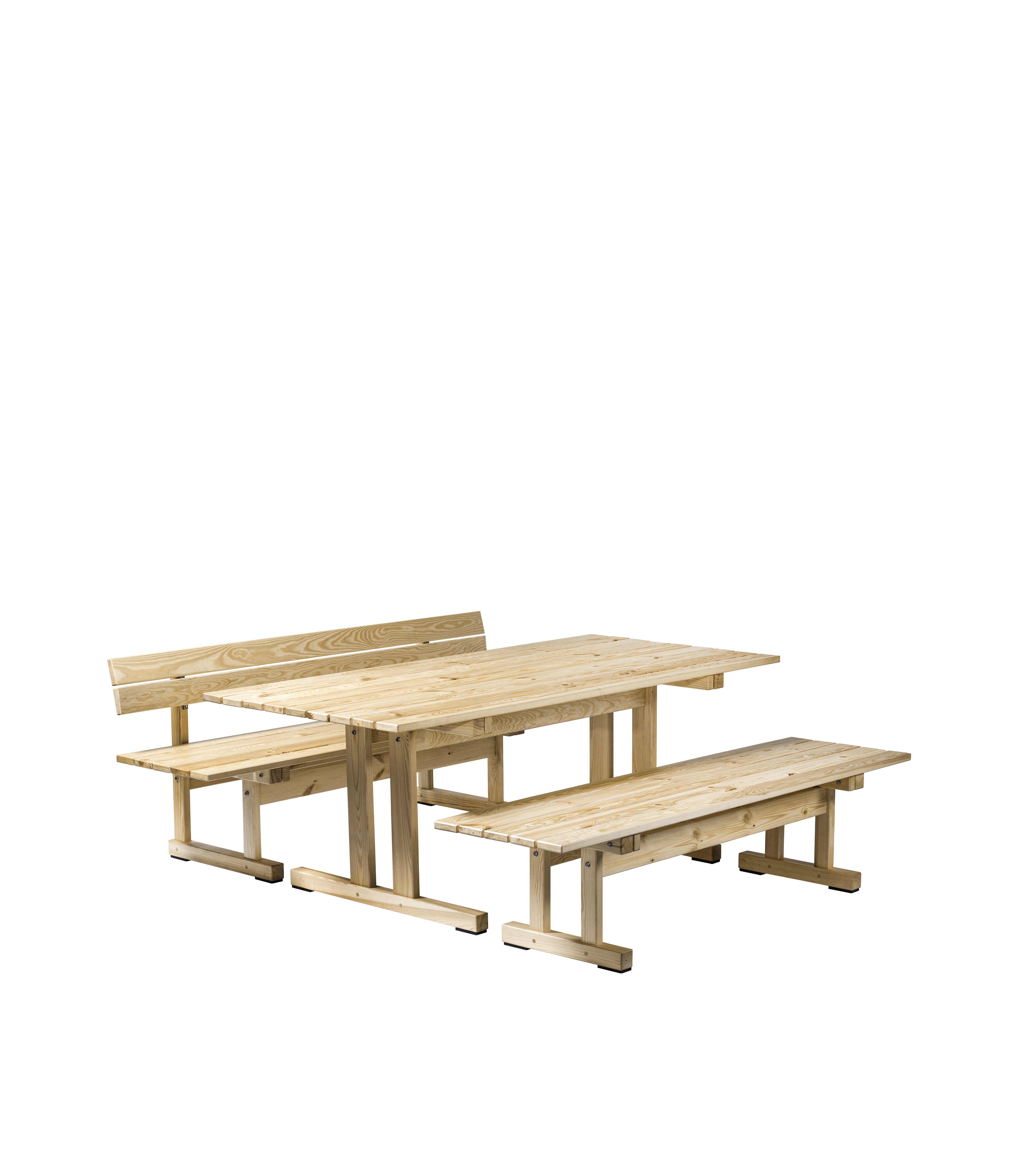 M15 Ermelunden - Bench without backrest - Pine