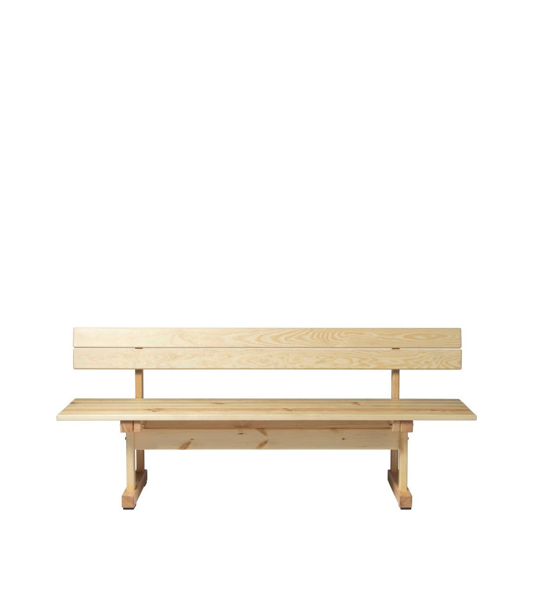 M16 Ermelunden - Bench with backrest - Pine