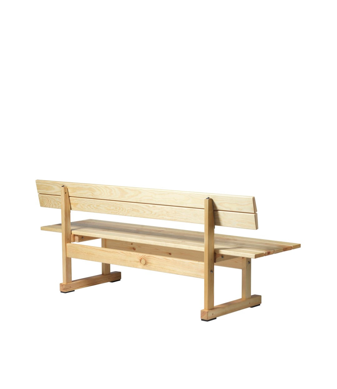 M16 Ermelunden - Bench with backrest - Pine