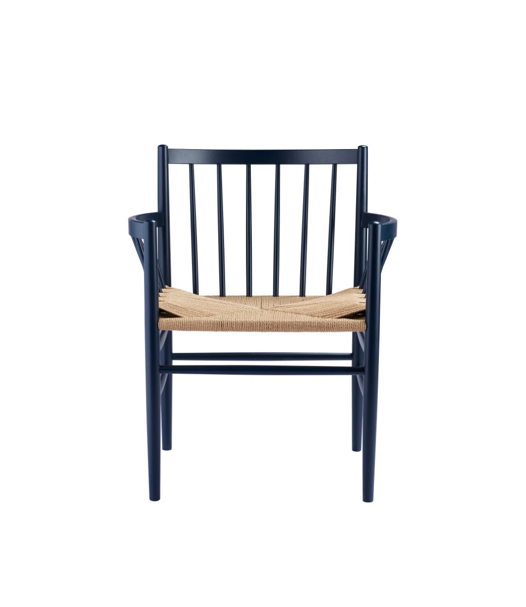 J81 - Chair - Beech - Steel Blue