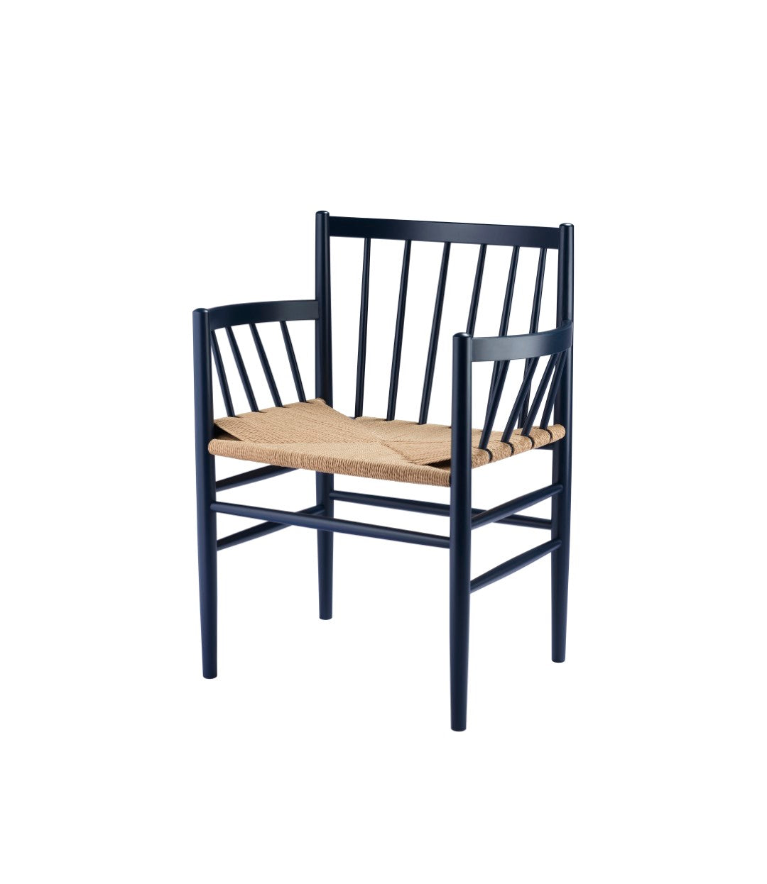 J81 - Chair - Beech - Steel Blue