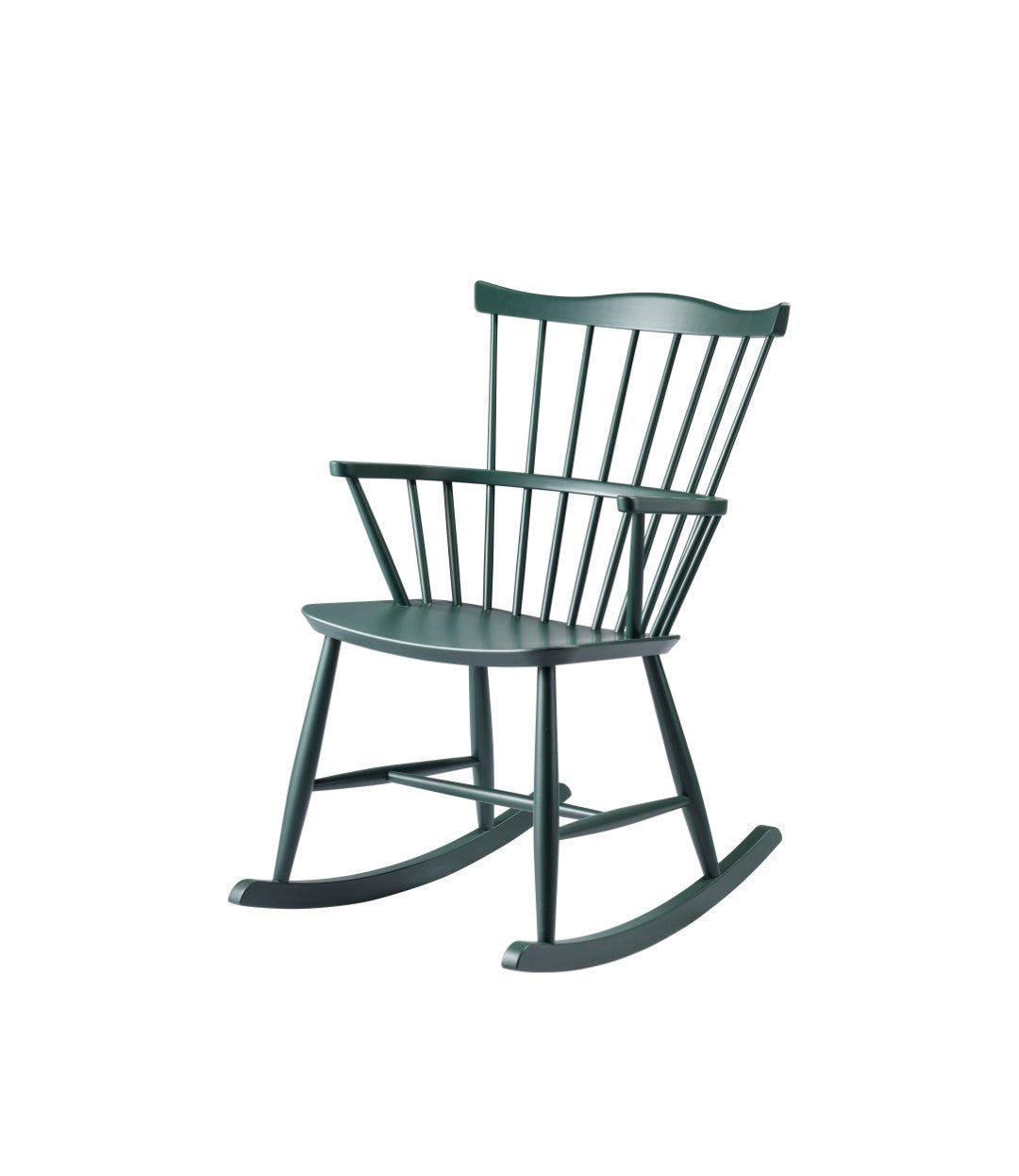 J52G - Rocking chair - Beech - Black Green