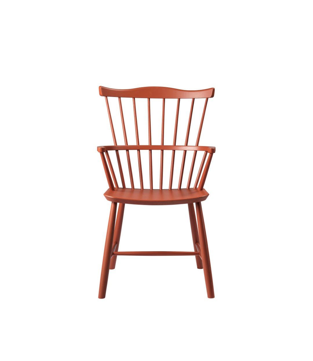 J52B - Chair - Beech - Brick Red