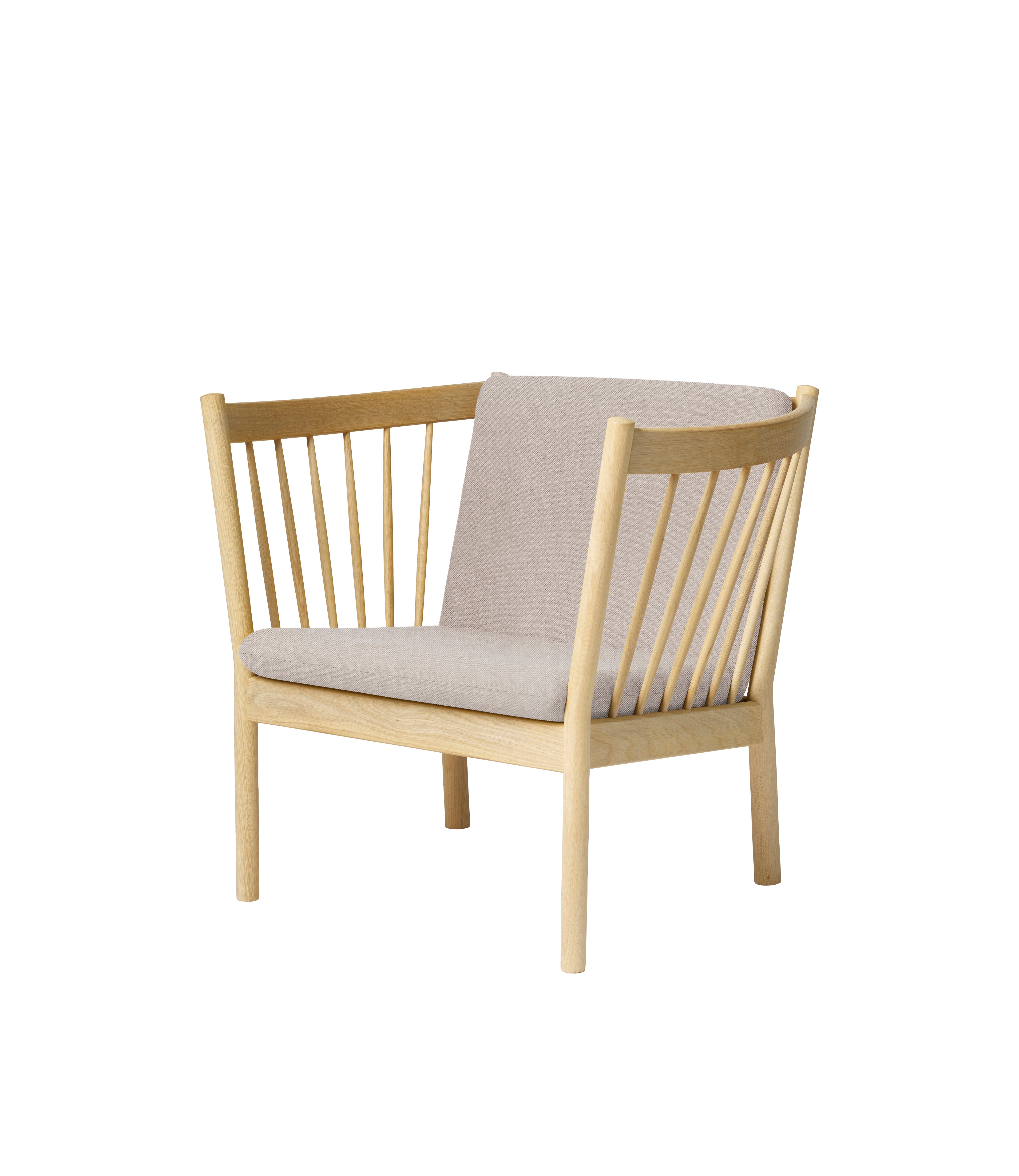 J146 - Armchair - Oak - Light Grey