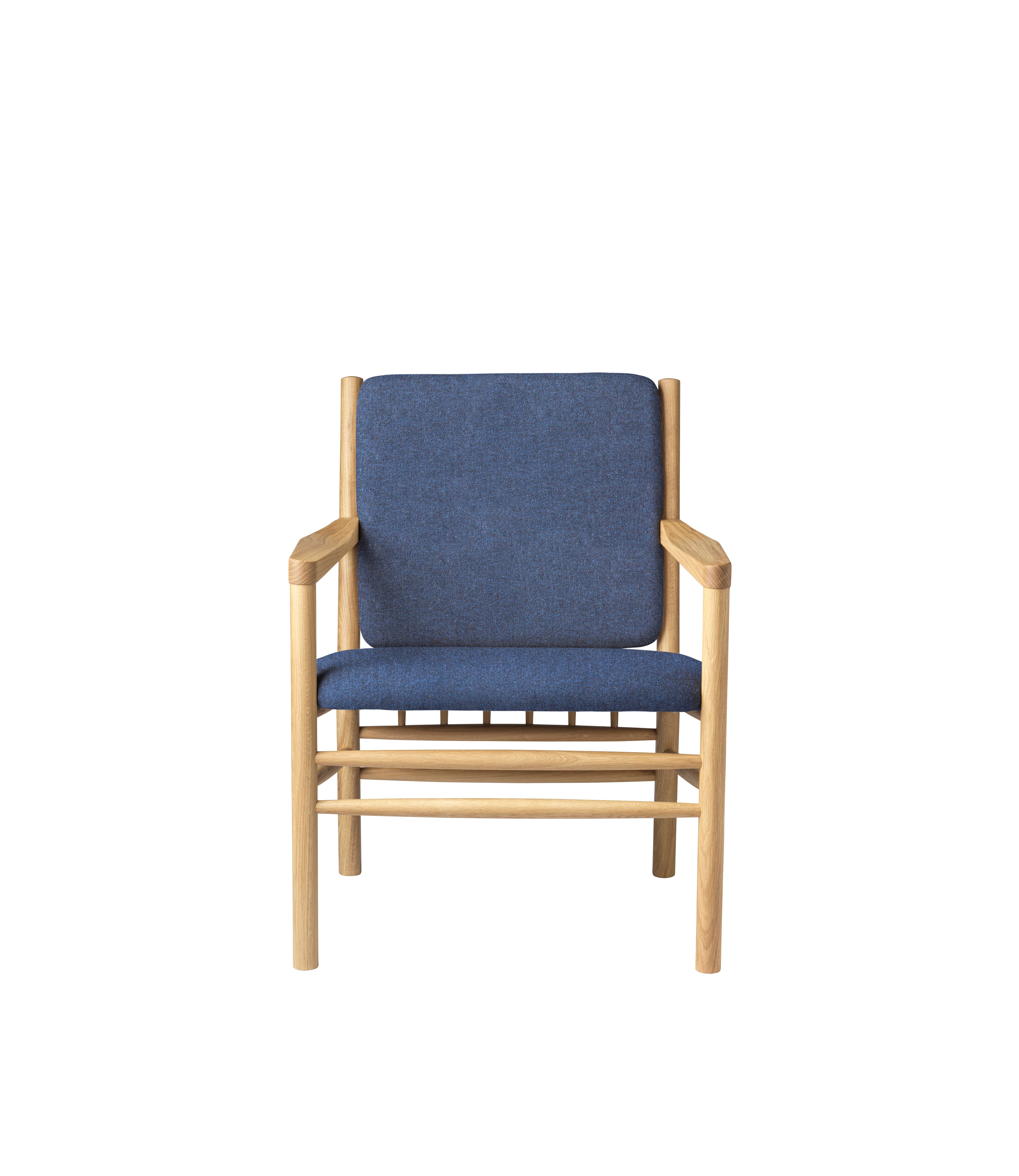 J147 - Armchair - Oak - Dark Blue (36)