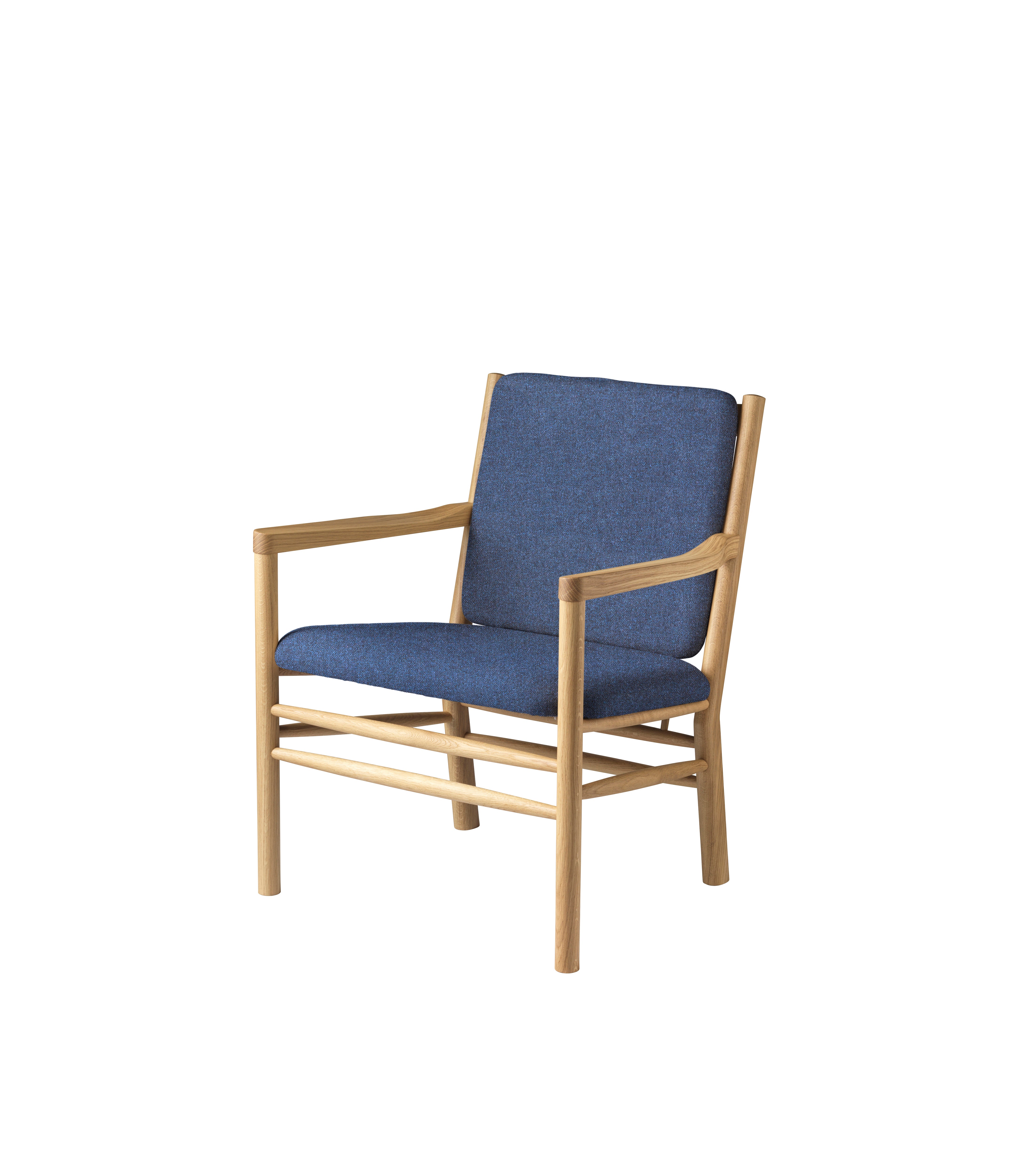 J147 - Armchair - Oak - Dark Blue (36)