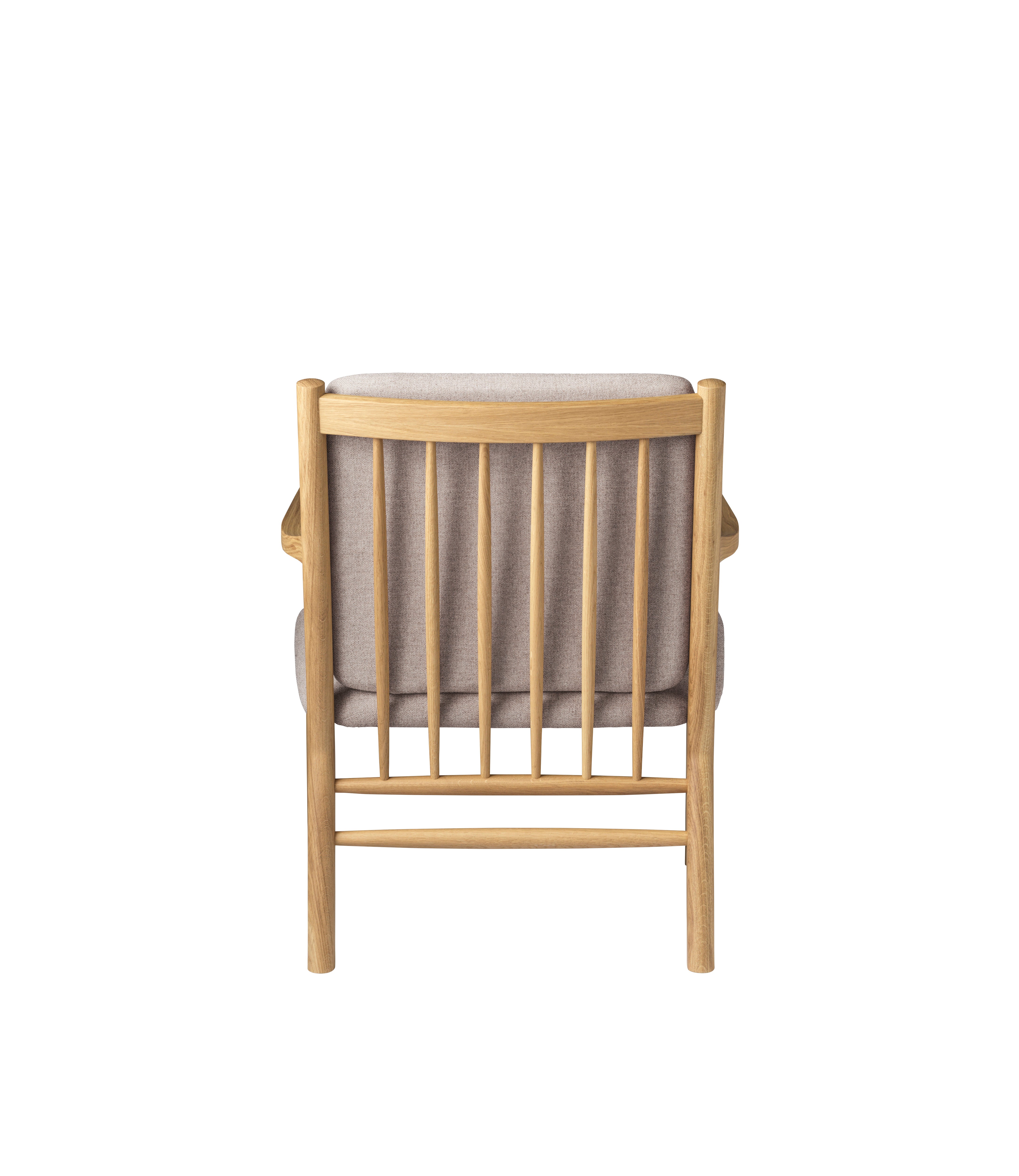 J147 - Armchair - Oak - Light Grey