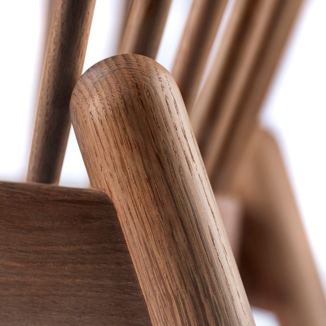 J166 Jørna - Chair - Smoked oak - Dark Blue