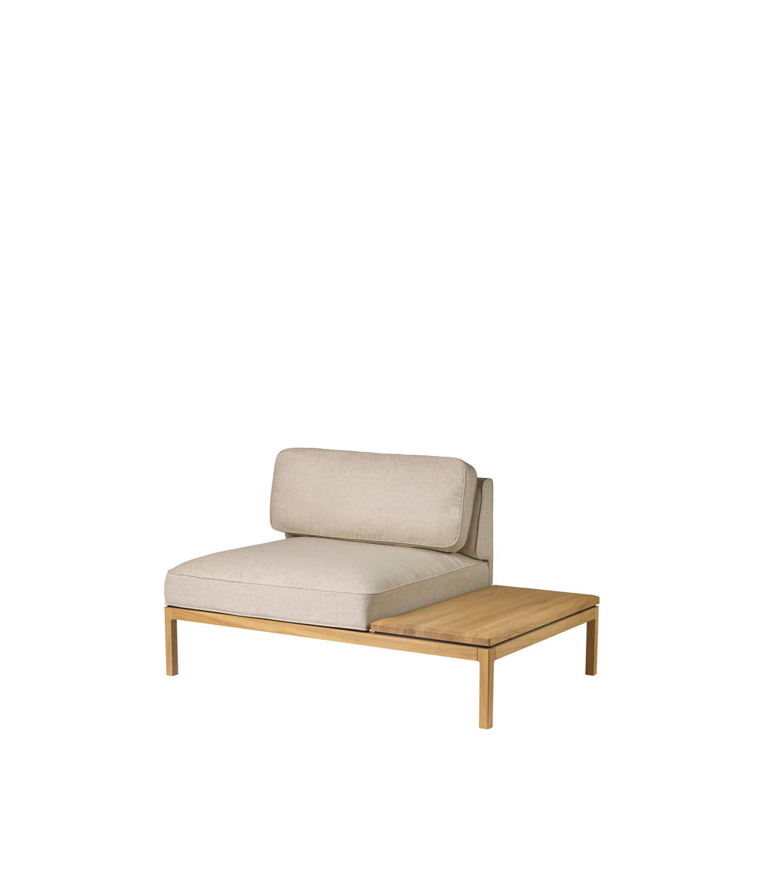 L37 7-9-13 Sofa Højre bordmodul 130 cm i  Beige af Thomas E. Alken 