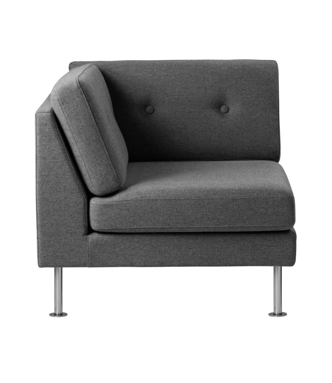 L42 Firhøj Sofa Hjørnemodul Stål Dark Grey af Unit10