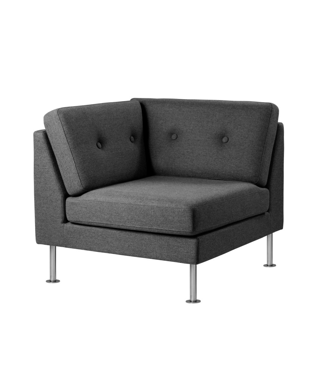 L42 Firhøj Sofa Hjørnemodul Stål Dark Grey af Unit10