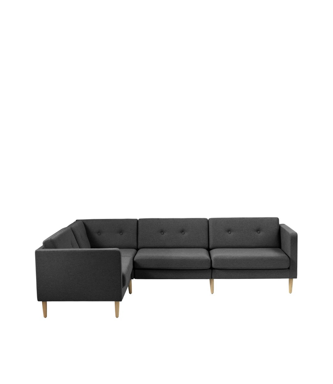 L42 Firhøj Sofa Højre modul 90 i Eg Dark Grey af Unit10 - Kombinationer