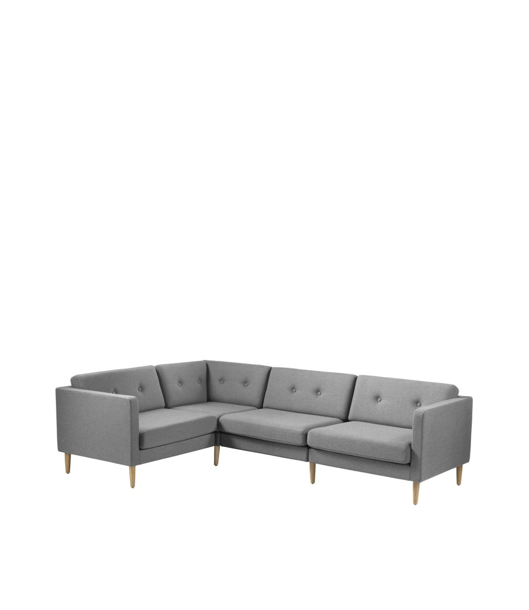 L42 Firhøj Sofa Højre modul 90 i Eg Grey af Unit10 - Kombinationer