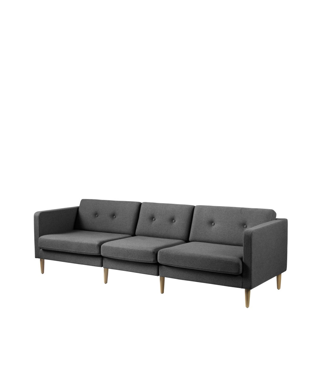 L42 Firhøj Sofa Venstre modul 90 Eg i Dark Grey af Unit10 - Kombinationer