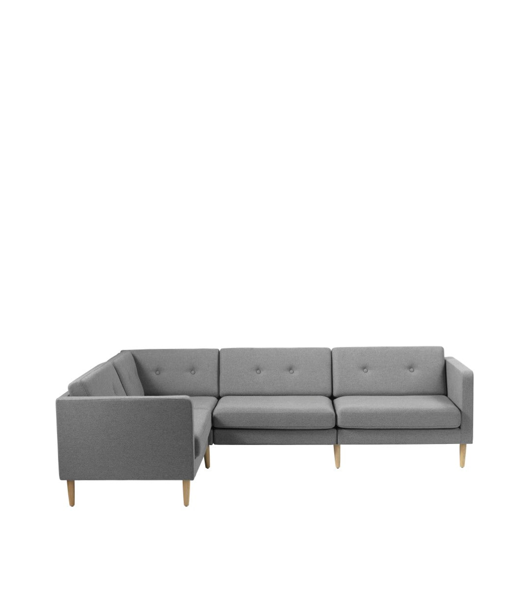 L42 Firhøj Sofa Venstre modul 90 Eg i Grey af Unit10 - Kombinationer