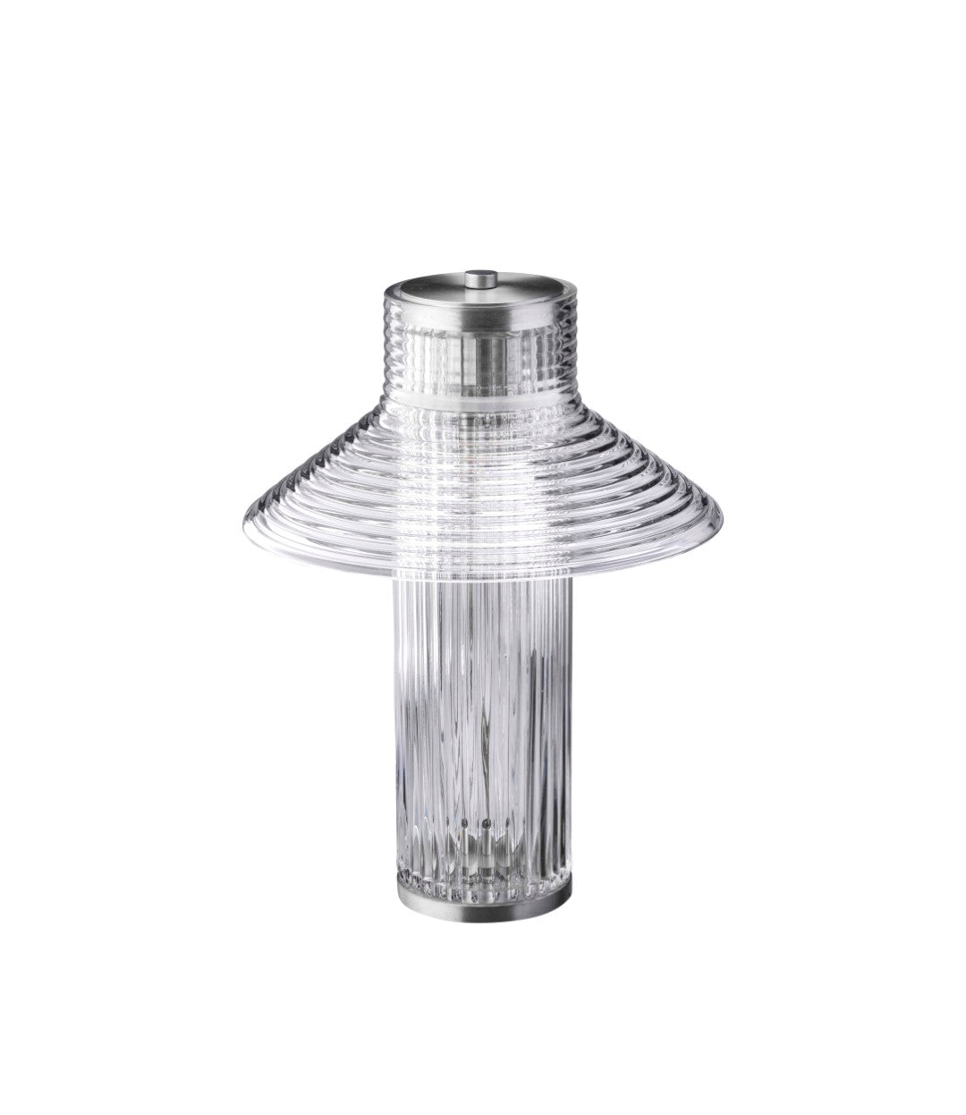 U14 Sletterhage Bordlampe Portable Riflet Glas af Laura Bilde